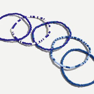 J. Crew-   Beaded Bracelet Set - 5 Colorful beaded bracelets